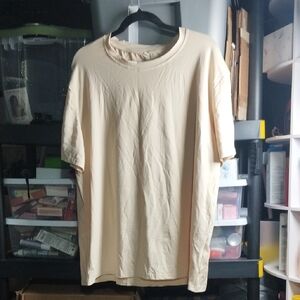 Men's Beige Short Sleeve Tee